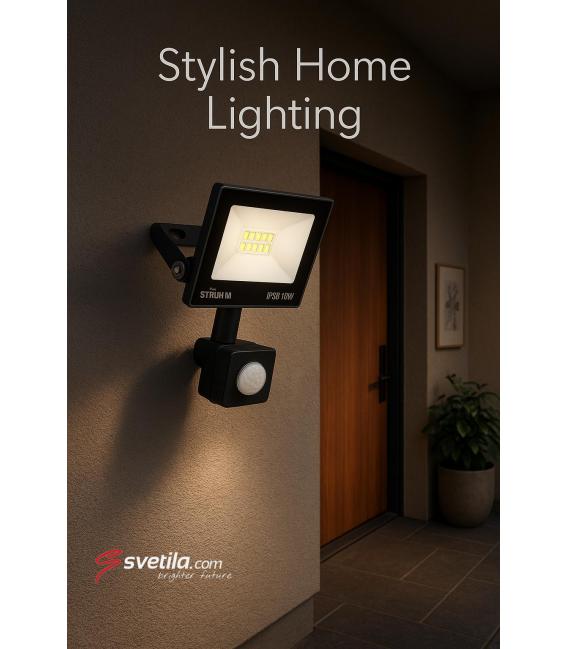 LED-Flutlicht mit Bewegungssensor 10W Grau NW – foto