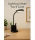LABOR LED 3-Stage Brightness Pencil Holder, Black 12741-39078