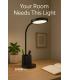 LED LABOR con 3 niveles de brillo soporte para lápices, negro 12741-39080