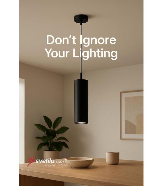 WESPA GU10 Negro Colgante de techo 220V, 50W, Base: GU10 – foto