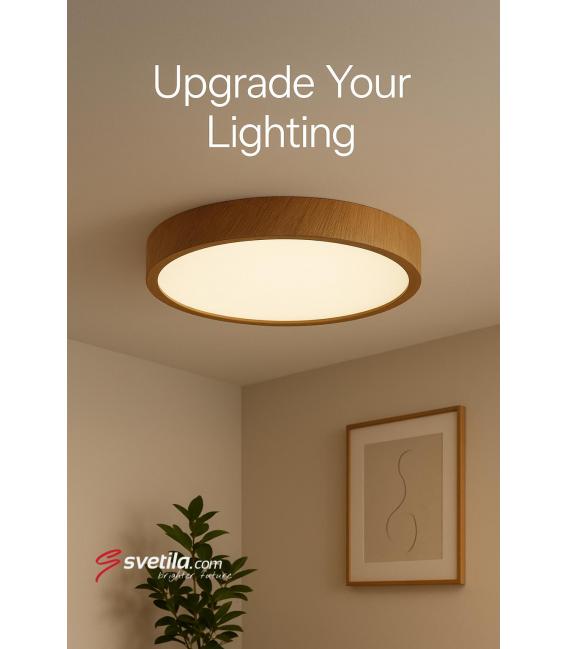 Ceiling LED Luminaire ATUT C 24W NW Oak – photo