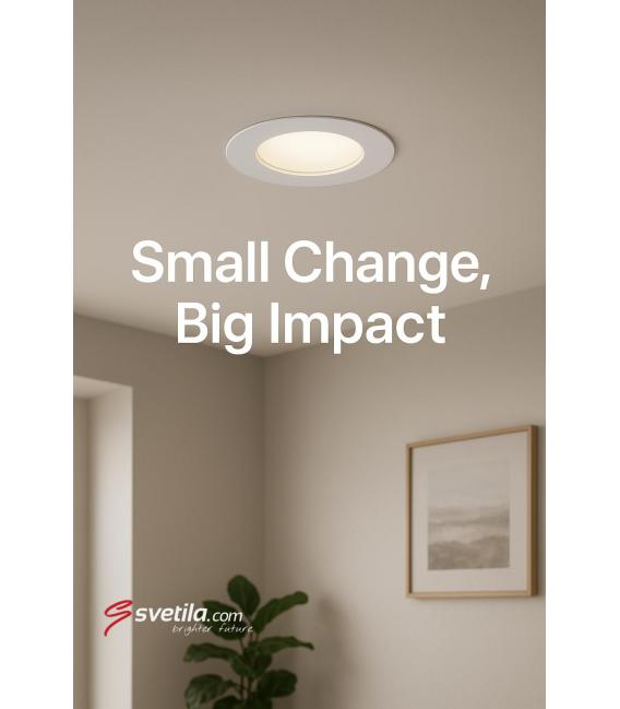 Deckeneinbau-LED-Downlight SLIM C 6W Weiß CW – foto