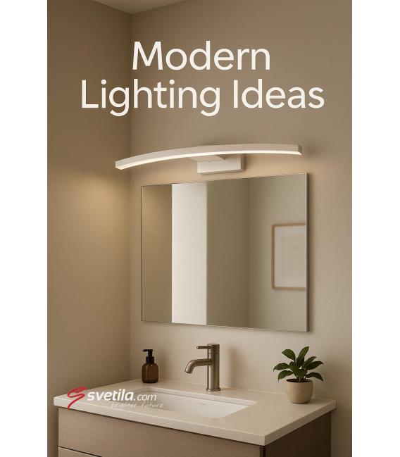 Apparecchio LED a parete resistente all'acqua MAMBA 8W Bianco NW – Foto
