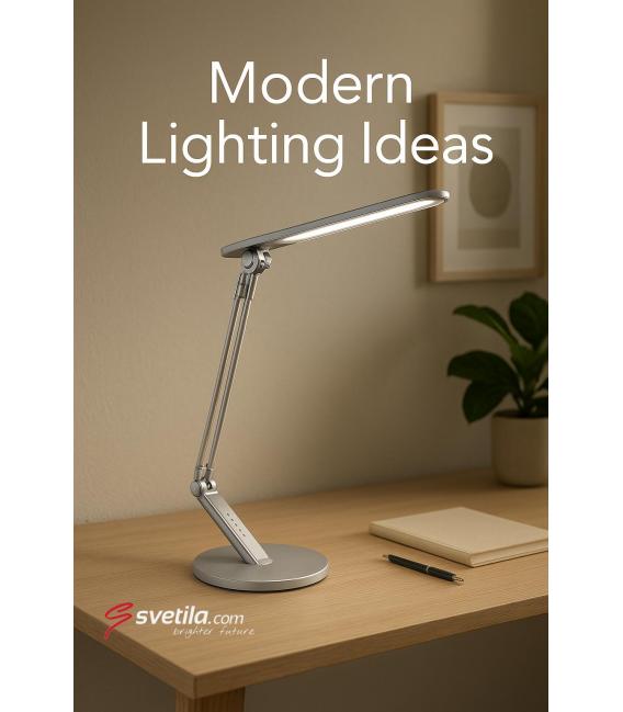 RAMZES Silver LED Desk Lamp - Premium Choice for Users – photo