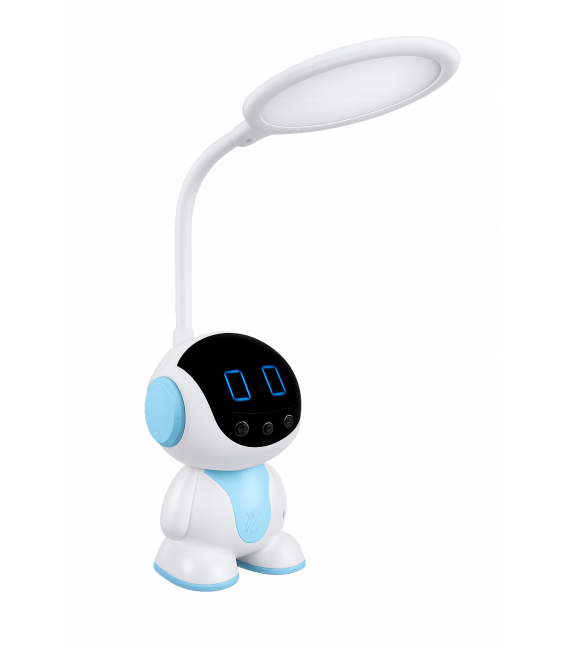 BINAR LED Desk Lamp - Adjustable White Light with Clock – photo