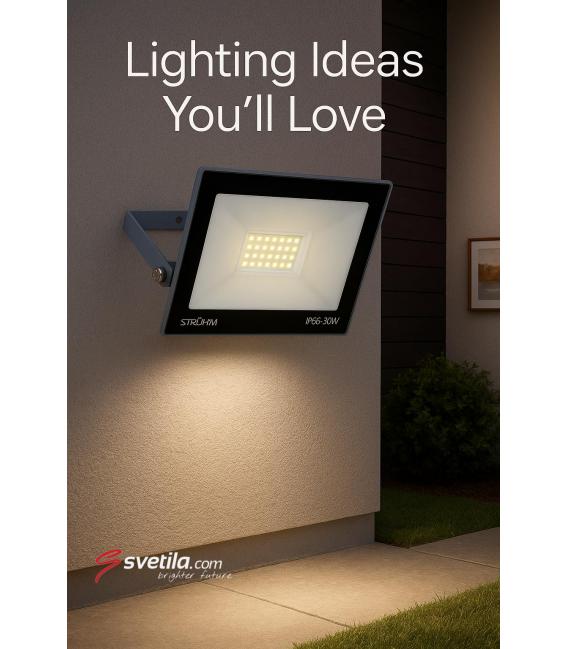 LED reflektor KROMA 30W Grey NW - Osvetlite svoj prostor – fotografija