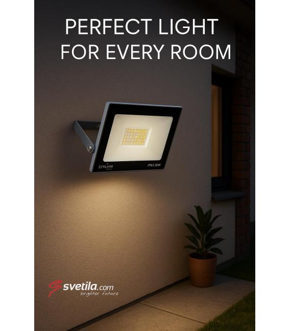 LED reflektor KROMA 30W Grey NW - Osvetlite svoj prostor – fotografija