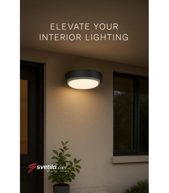 Luminaire extérieur LED PABLO C 12W NW - Gris foncé – Photo