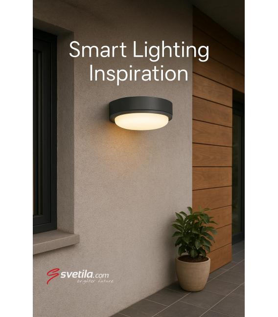 Apparecchio LED per esterni PABLO C 12W NW - Grigio scuro – Foto