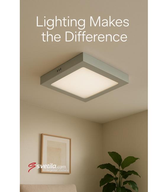 LED-Deckenleuchte MARTIN D 6W NW - Chrom matt – foto
