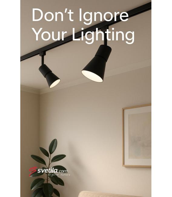 ZEBRA TRA GU10 Noir/Blanc - Track Light Luminaire – Photo