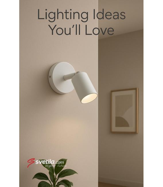 UNO E27 1C White Luminaire - Solution d'éclairage élégante – Photo