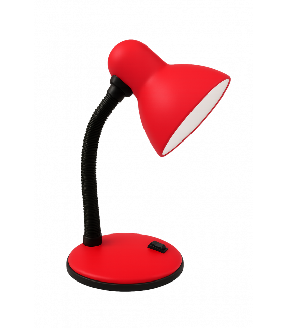 Lampe de bureau TOLA E27 rouge - Eclairez votre espace de travail – Photo