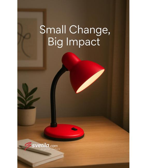 Stilvolle TOLA E27 Red Desk Lamp - Beleuchten Sie Ihren Arbeitsbereich – foto