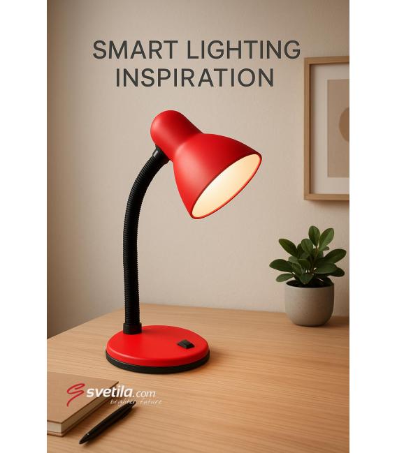 Stilvolle TOLA E27 Red Desk Lamp - Beleuchten Sie Ihren Arbeitsbereich – foto