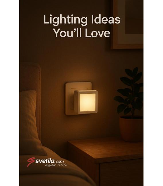 Veilleuse LED Plug-in OLO 0,7W Blanc – Photo