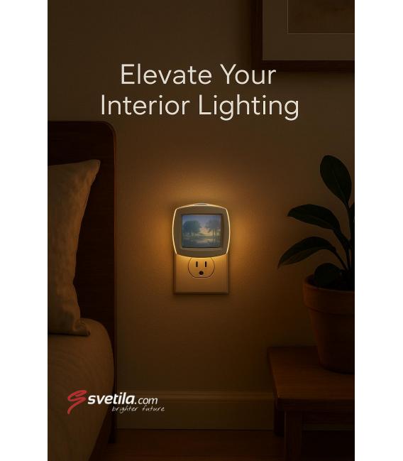 LED nočna svetilka TIVI 0,4W Bela – fotografija