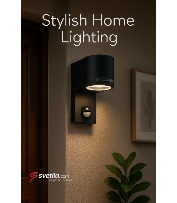 Dustproof luminaire with motion sensor - FOREST S GU10 C – photo