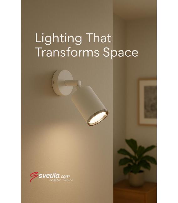 MEGAN SPT GU10 White Luminaire - Solution d'éclairage élégante – Photo