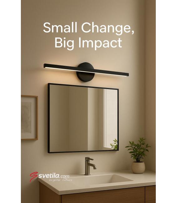 Luminaria LED de pared moderna resistente al agua Negro NW - GRACJA 2 x 7W – foto