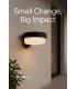 LED-Außenleuchte ARON C 12W NW schwarz, staub- & wasserdicht 12717-39295