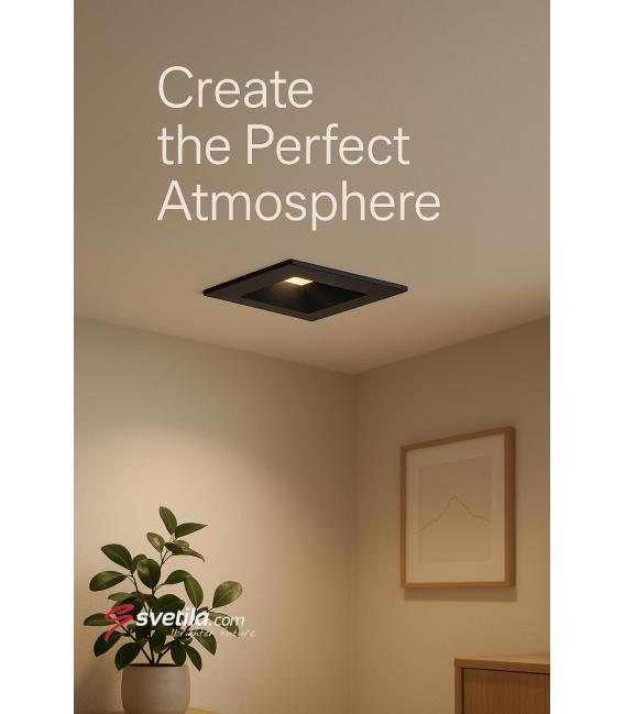KURS D 1.6W NW LED Recessed Wall Light Black – photo