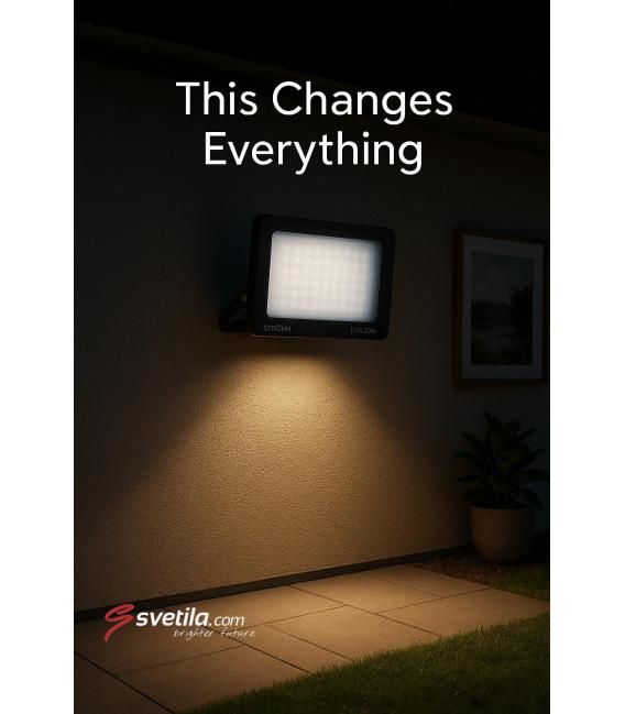 20W črna RGBW LED reflektorska svetilka - oblikovanje tabličnega računalnika – fotografija