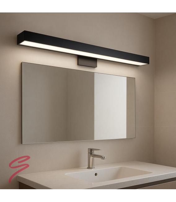 Modern Black LED Wall Luminaire - Water-Resistant 9W – photo