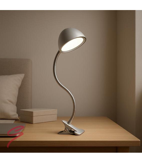 RONI Flex Lámpara de escritorio LED con clip - Acabado blanco – foto