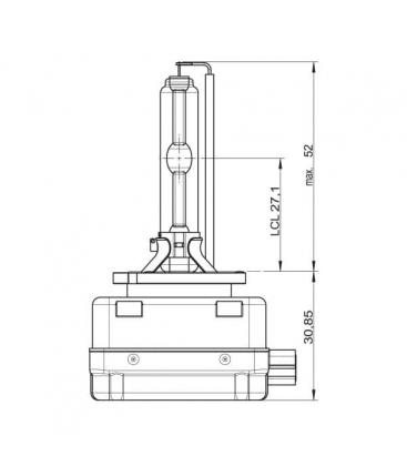 HID Xenon Car Lamp 35W 66140 PK32d 2 Xenarc D1S 6261-4219