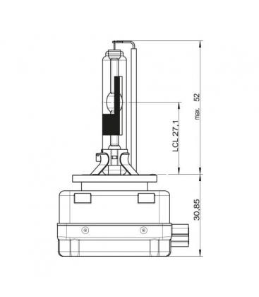 HID Xenon Car Lamp 35W D1R 66154 PK32d 3 6262-4221