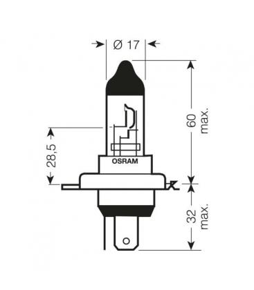 Lámpara de Moto HS1 12V 35W PX43t Brillante y Fiable 6283-4274