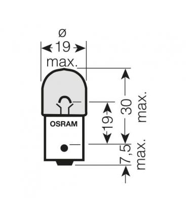 Lampadina auto 12V RY10W 10W BAU15s (5009) Bagliore arancione 6293-4298