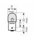 12V RY10W 10W BAU15s (5009) oranžna 6293-4298