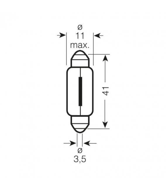 12V 10W SV8.5 Ampoule de voiture – Photo