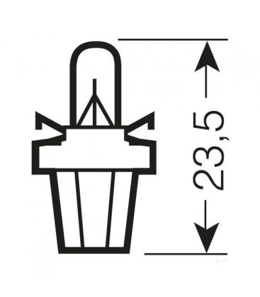 Lampadina 2721 MFX 12V 1.2W BX8.5d Aggiornamento per interni auto 6307-4328