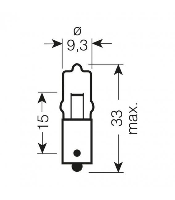 Lampadina BA9s 12V per auto 64115, 20W Soluzione di illuminazione per autoveicoli – Foto