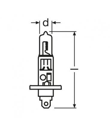 24V žarnica za tovornjake H1 70W 64155 P14.5s - Visokozmogljiva 6319-4358