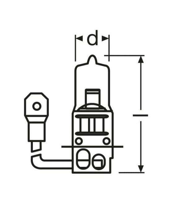 Ampoules pour camions H3 70W PK22s - High Voltage – Photo