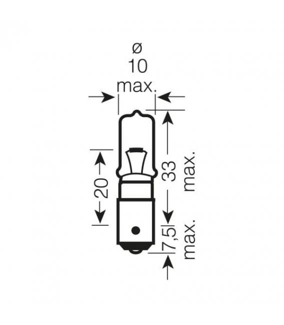 24V Truck Bulb H21W 21W BAY9s - – photo