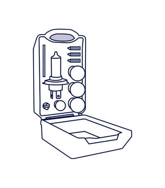 MiniBox 12V CLKM H7 ALBM 64210 Komplet rezervnih avtomobilskih svetilk – fotografija