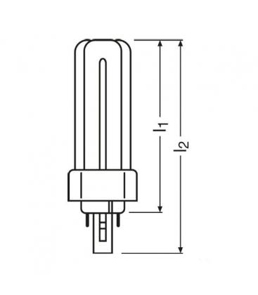 Lampada Dulux T 13W 840 Plus GX24 6360-4495