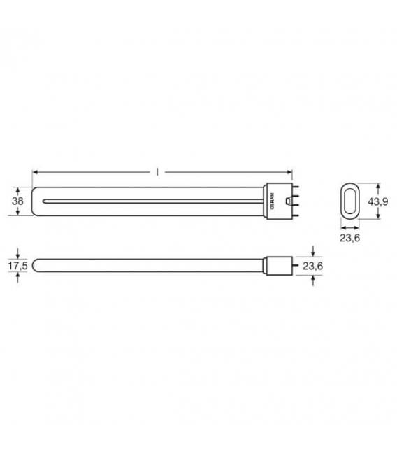Bombilla compacta Dulux L 36W 880 - Color de luz SkyWhite – foto