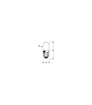 Ampoule longue durée pour lampe torche et lampe de poche - E10 7V 300mA 10x28 C 2R 6938-5212