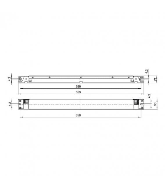 ELXc 240.863 Ballast électronique pour lampes T5 2x18W – Photo