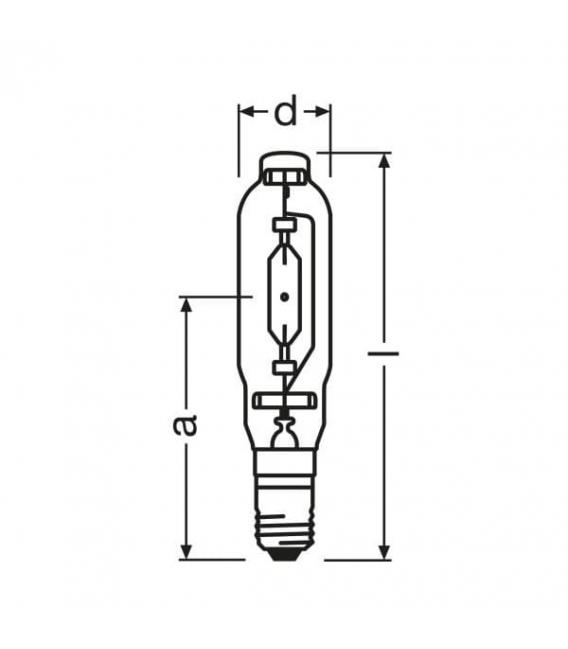Hochwertige HQI-T 1000W d E40 Lampe - Halogen-Metalldampflampen – foto