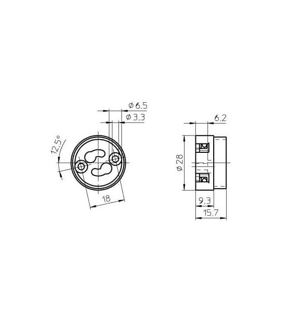 Socle de lampe GU10 GZ10 sûr et durable - Achetez maintenant ! – Photo