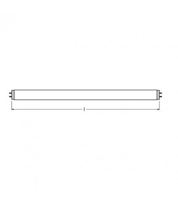 Lampadina colorata rossa T8 L 18W 60 G13 – Foto