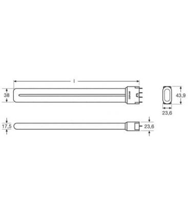 Compact Fluorescent Lamp 28W 830 HE - 2GX11 7297-6655