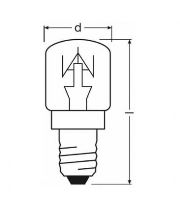 Posebna pečica T CL 15W 220V E14 žarnica 7327-6743